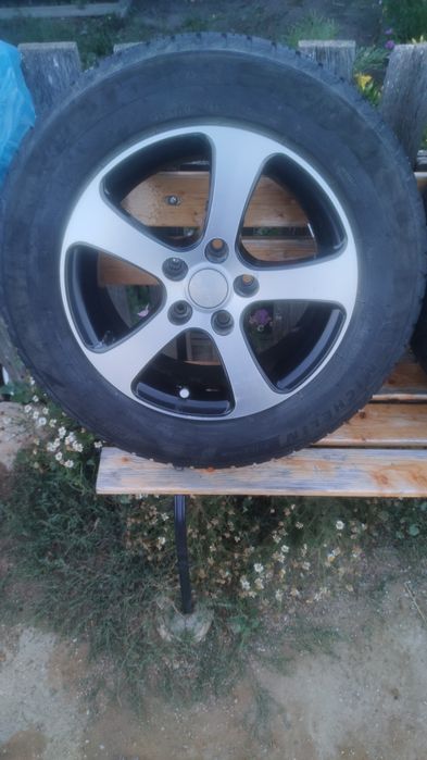 Легкосплавные диски с зимней резиной  Michelin