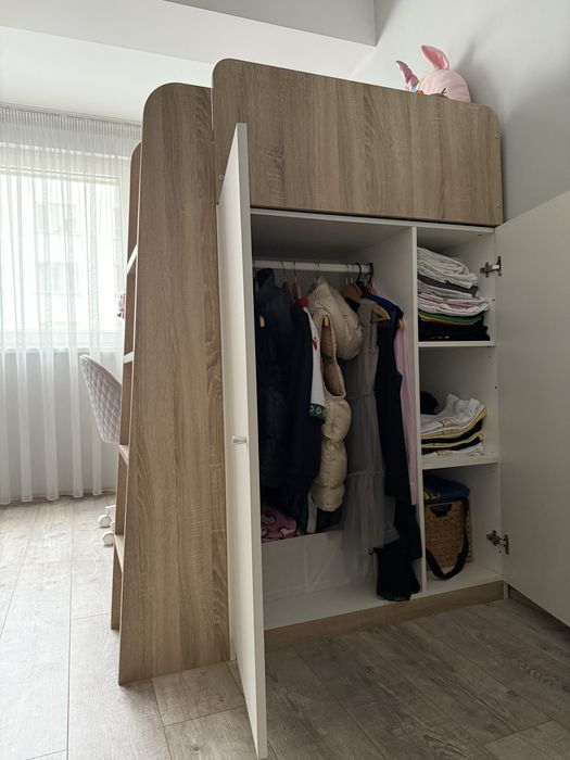 Детско легло с бюро и гардероб