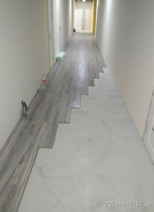 Укладка ламината таркета плинтуса