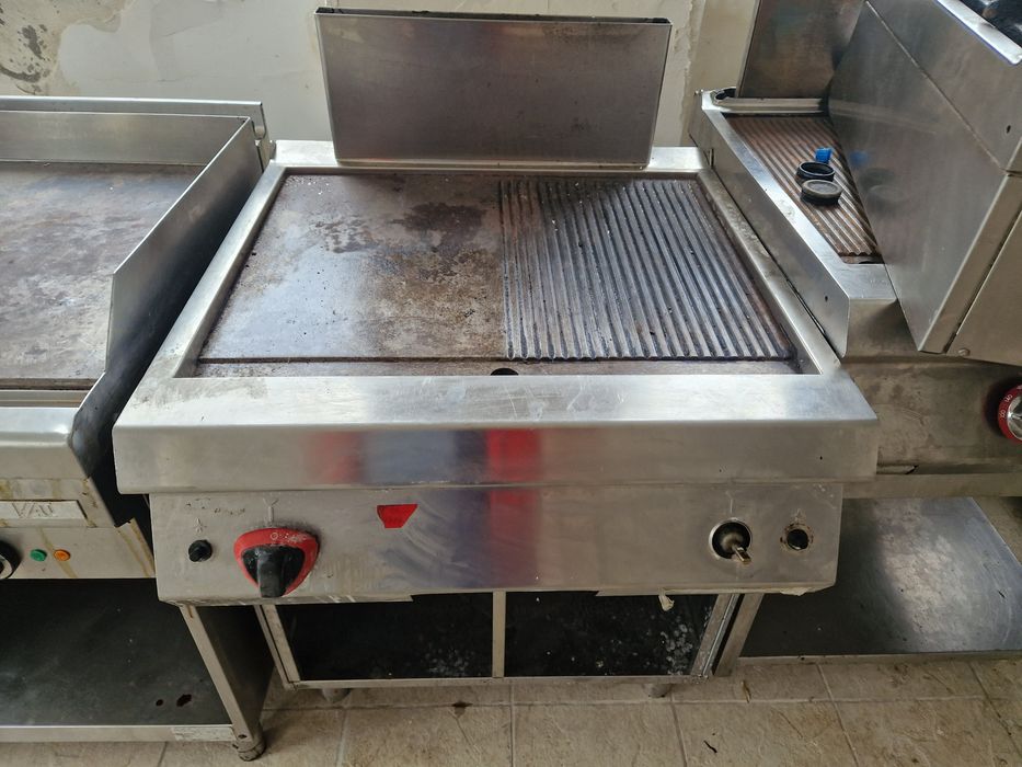 Friteuza dubla inox gros de putere,  cu robinet, 380v