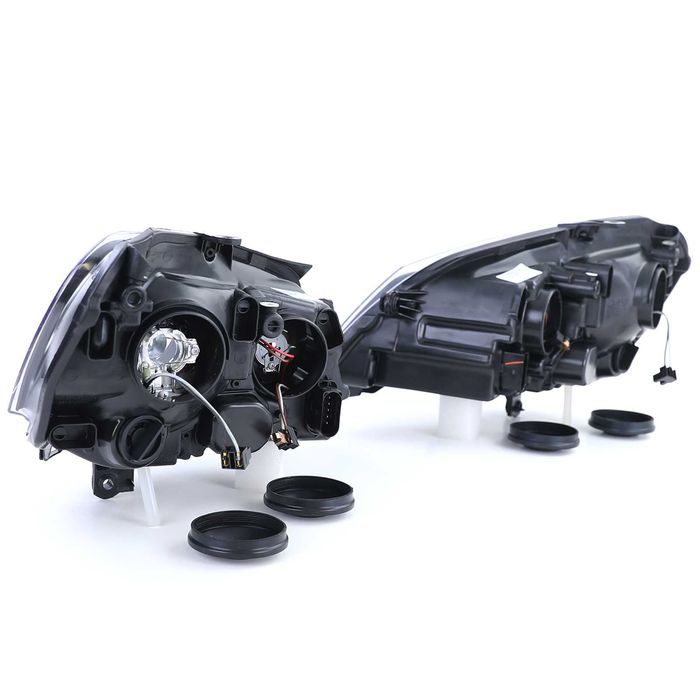 Фарове VW Поло 9Н3 Нови тъмни Опушени черни Polo 9N3 Тунинг