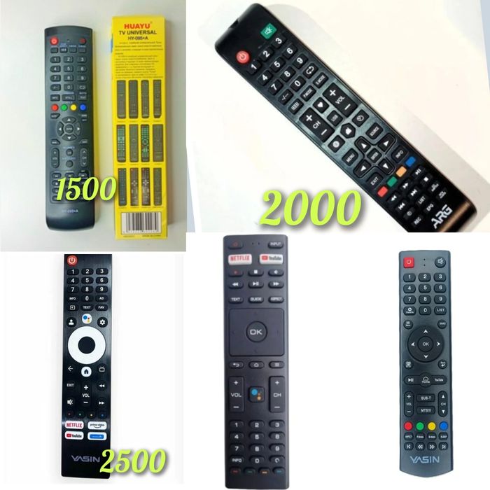Универсальный пульт. Пульт для телевизора ARG и YASIN и т.д. Пульт уни
