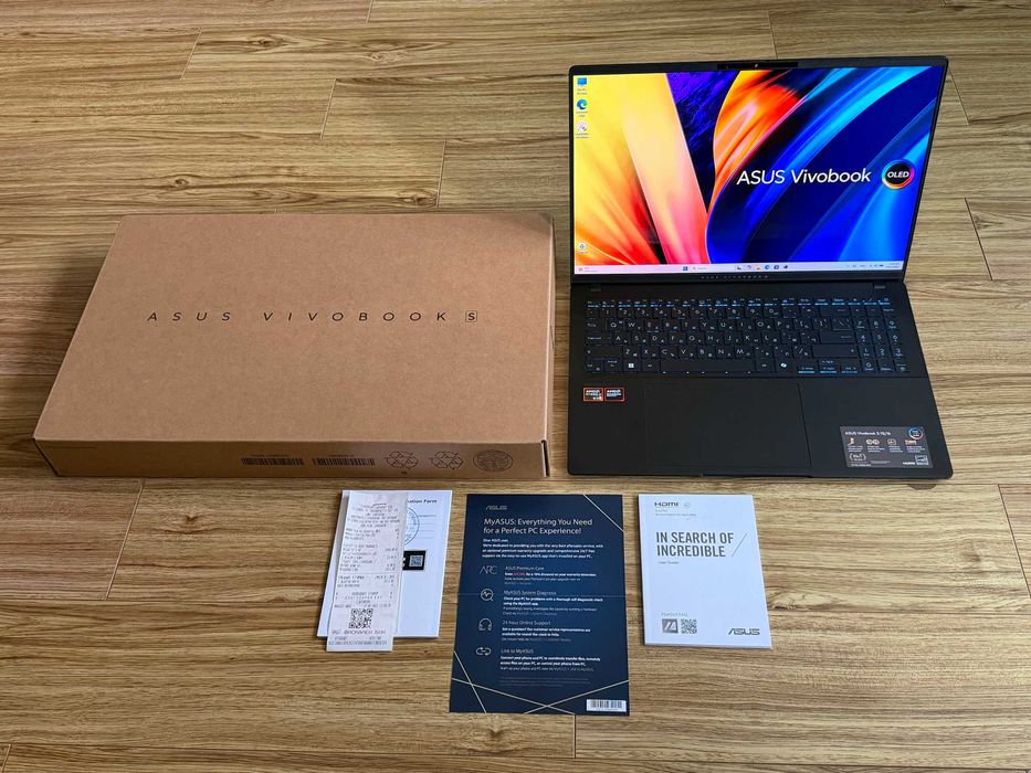 3.2k 120Hz OLED Asus 16s`Ryzen AI9 HX370/32GB DDR5/1TB SSD/Гаранция/Бат 14ч