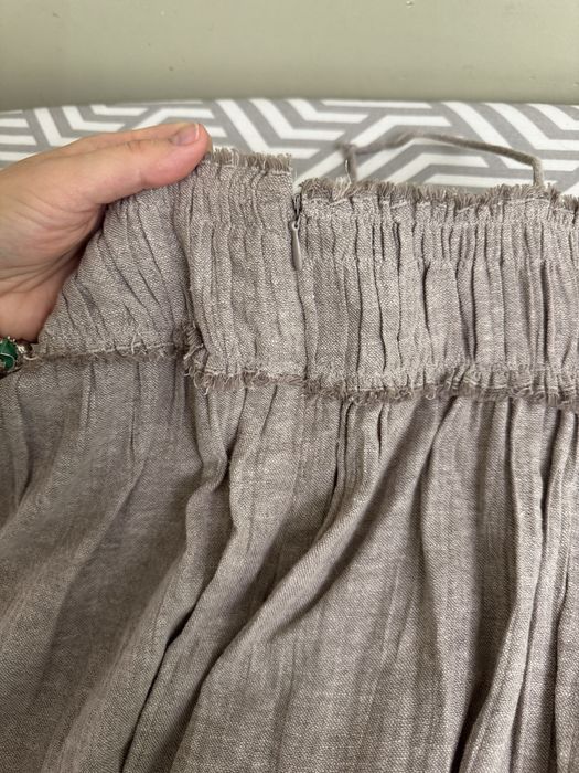 Льняное платье massimo dutti