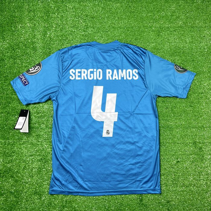 Ретро фибона тениска на Серхио Рамос/Реал Мадрид/Ramos/17/18