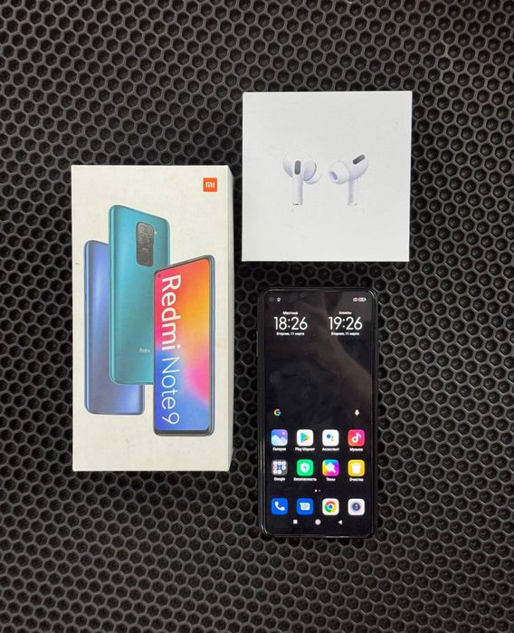 Redmi Note 9 8/128gb+AirPods{Абая68,смартфон,телефон}