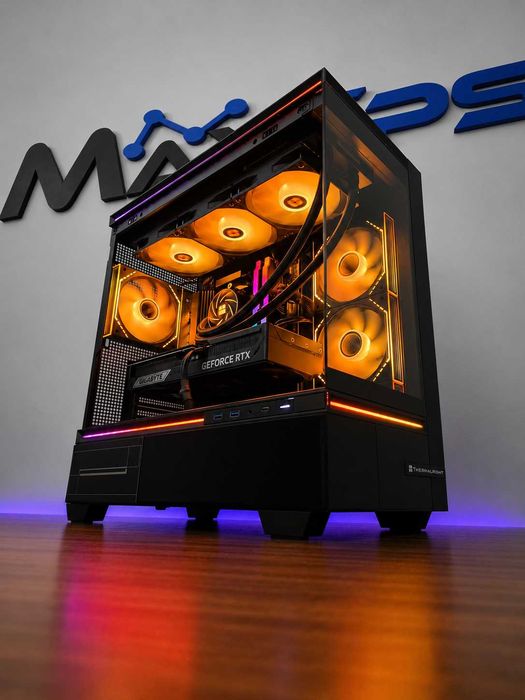 Чисто нов! RTX 5080, Ryzen 7 9800X3D, 32 GB RAM Геймърски компютър!