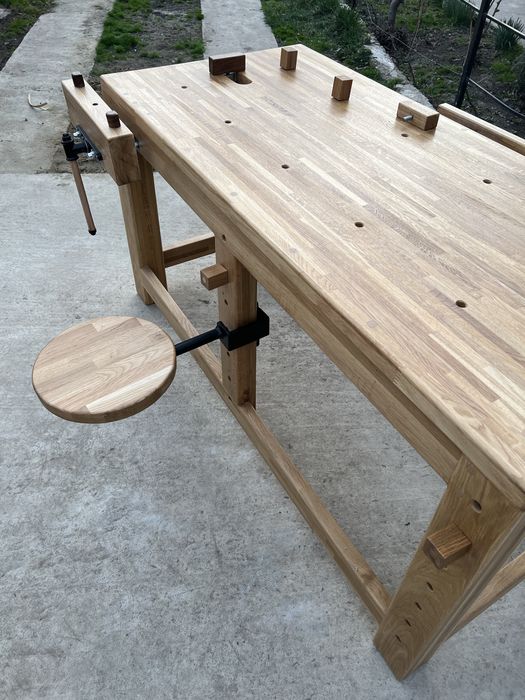 Banc de lucru tamplarie stejar masiv