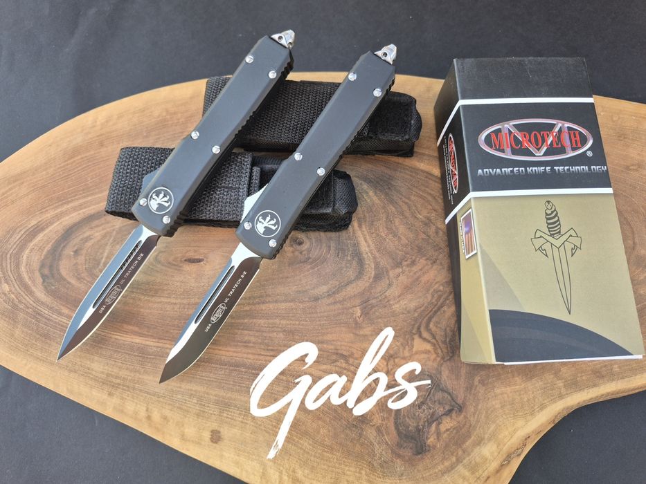 Автоматичен нож MICROTECH Ultratech, два мoдел,тъмно острие