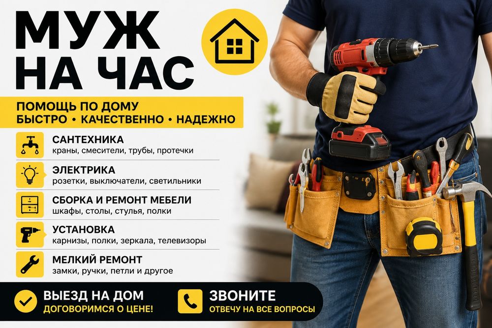 Муж на Час, помощь в доме