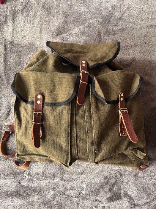 Брезентова туристическа военна раница