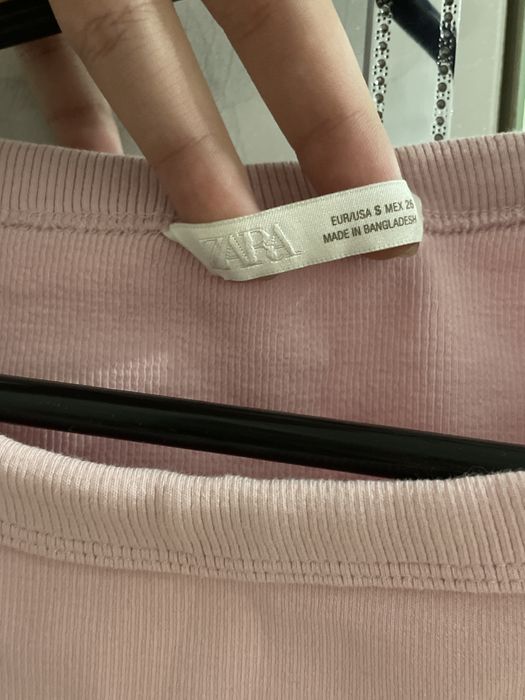 Топ зара розовый