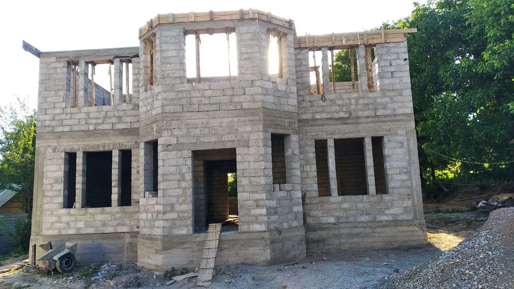 Узбек бригада кладка крыша