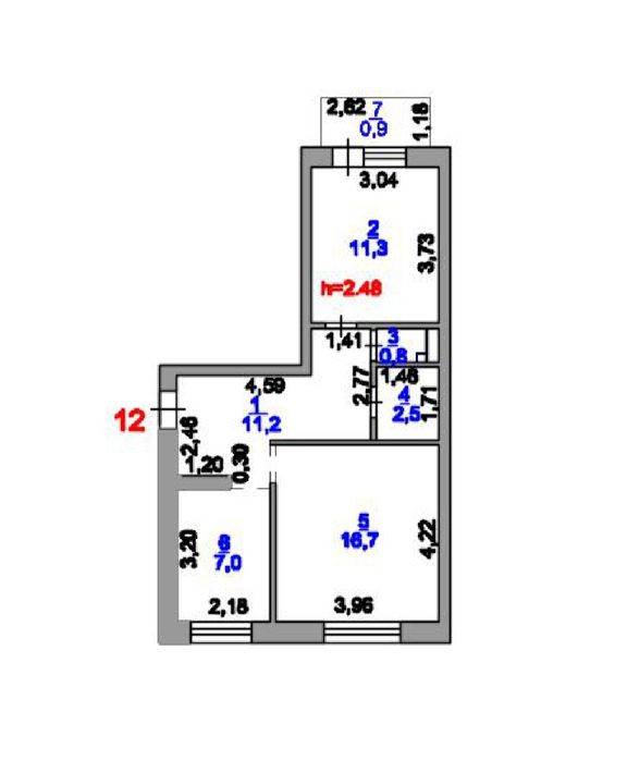 2-х комнатная квартира