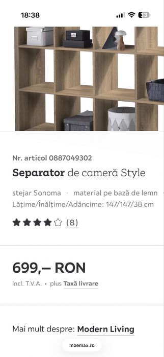 Separator de camera Style momax