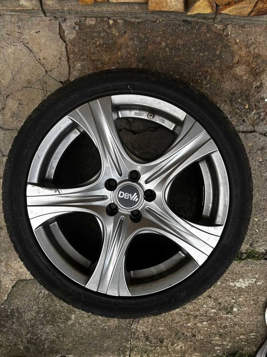 Jante VW Audi DBV Malaya 5x100 + cauciucuri de vară 215/45R17