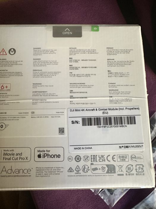 Drona DJI Mini4K sigilata + pachet Fly More combo