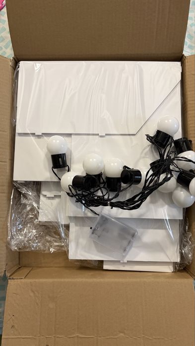 Цифра 1 за рожден ден с вградени ламички