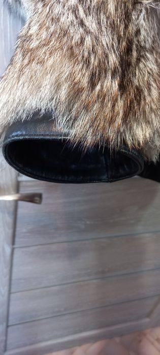 Шуба мужская волк