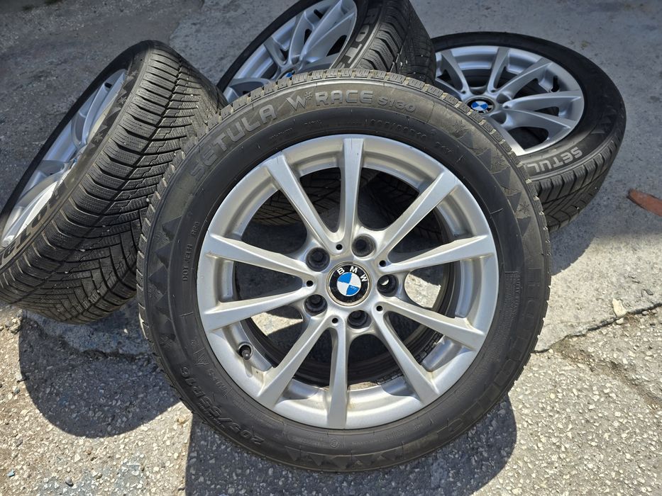 Оригинални  джанти за BMW ( 16 ')с почти нови зимни гуми! - 1 и 3 серия