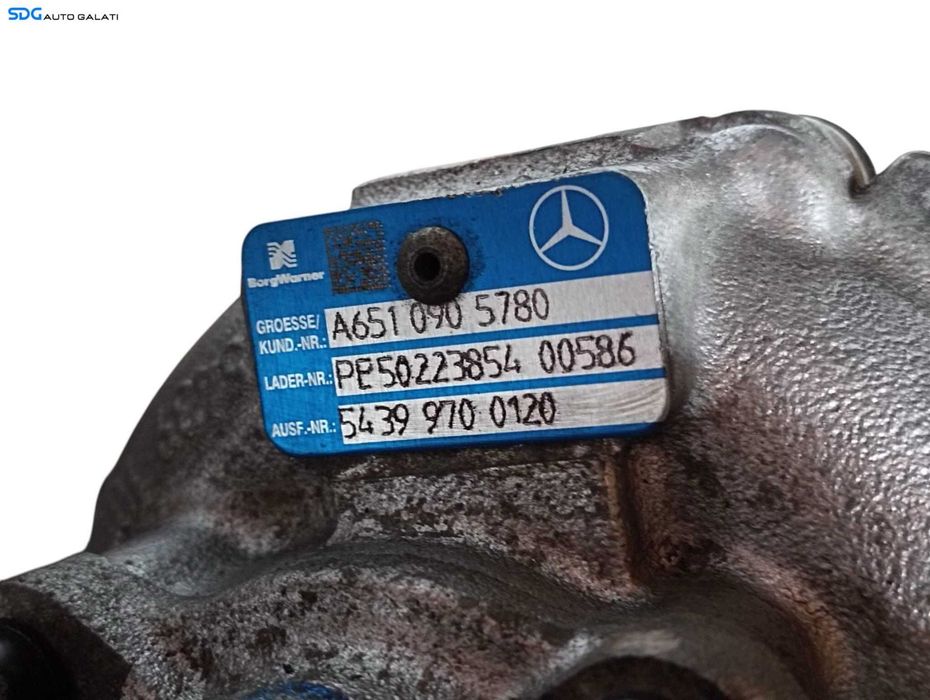 Bi Turbo Turbina Turbosuflanta Biturbo Mercedes Clasa E Class W212 S212 E220 E250 2.2 CDI OM 651 651924 120KW 125KW 150KW 2009 - 2016 Cod A6510906180000 A6510902880 A6510905780 [M7710]