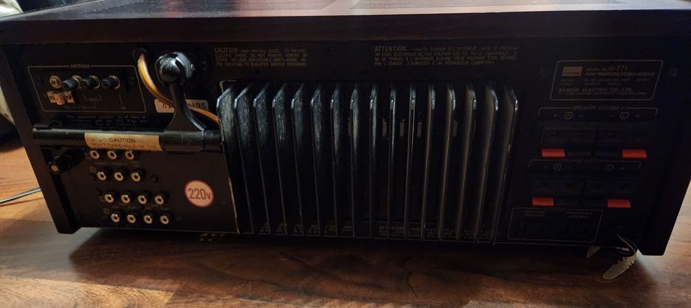 Receiver Stereo Vintage Sansui G-771 - Sunet Pur și Design Iconic