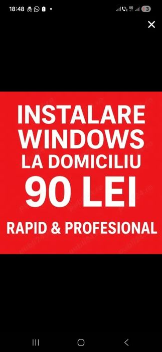 Instalare windows 11,10,office,programe,reparații laptop, calculatoare