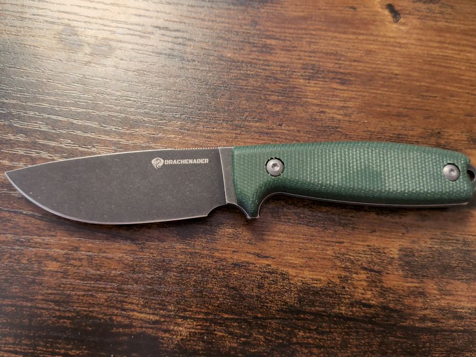 Cuțit fix Drachenader 14C28N, Micarta, Full Tang – Bushcraft/EDC