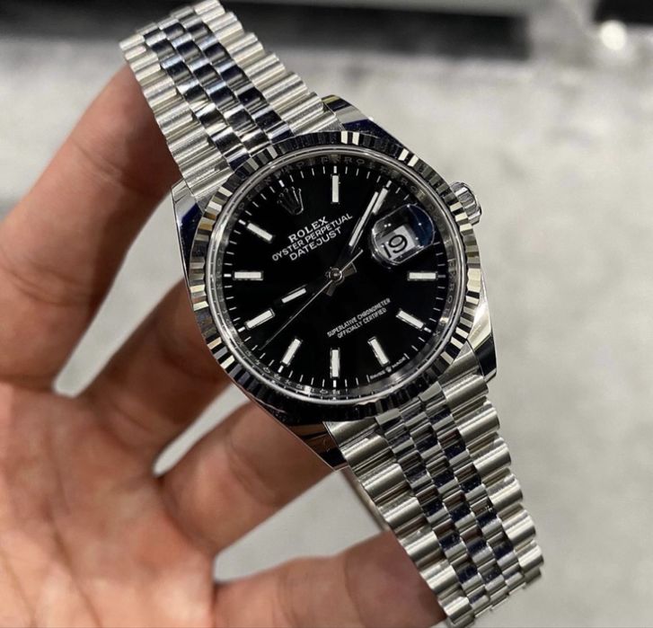 Rolex Date-Just 41 Black Dial ETA 3235