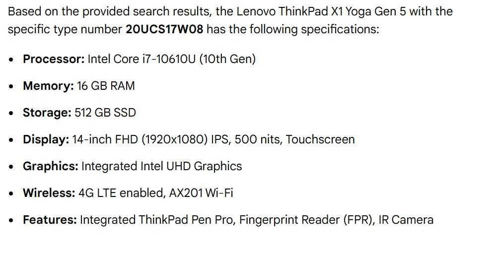 Lenovo ThinkPad X1 Yoga Gen 5
