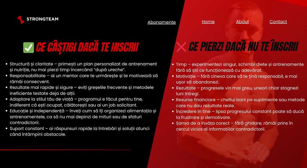 Plan alimentar/nutritional personalizat, definire sau masa musculara