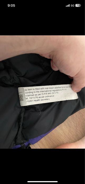 The North Face 1996 Retro Nuptse Jacket Purple