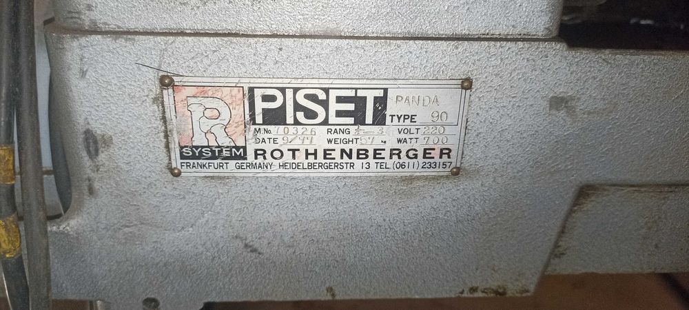 Машина за нарязване на резби струг ротенбергер rothenberger до 3" цола