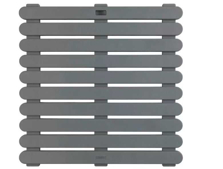 Covoras baie gri din plastic 55x55 cm Duckboard Wenko