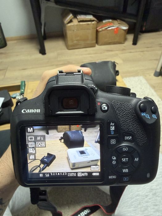 Фотоапарат Canon 1200d + Принтер за снимки Canon Selphy cp720