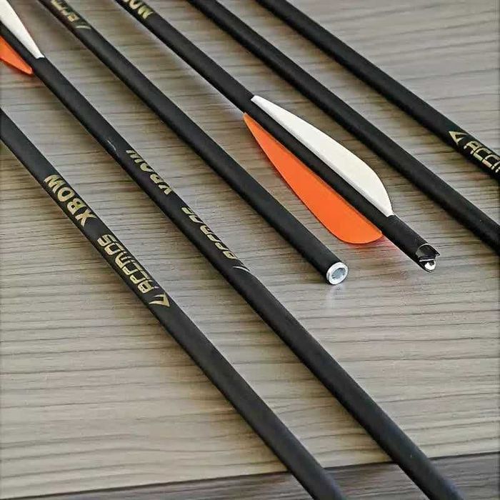 Sageti arbaleta din carbon,de 20 si 22 inch(51 si 56 cm),cu varf