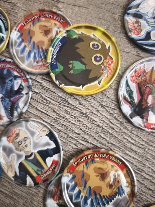 Yu-Gi-Oh метални тазота микс, Югио metal tazos, голяма колекция