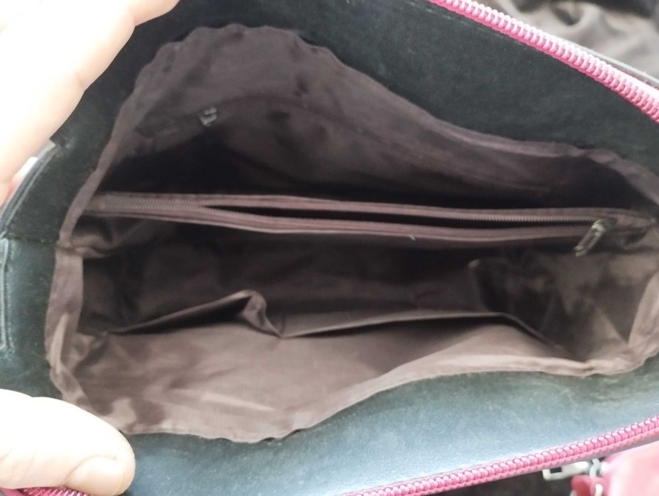 Сумка с клатчом красная