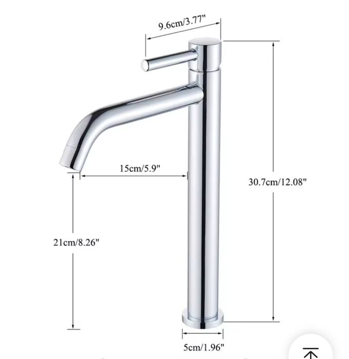 Черен смесител за вода - мат