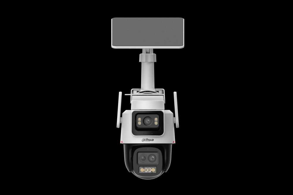 Camera Dahua WizColor IPC-PTS2649C-4G 3MP+3MP IR 30m, 4G, panou solar