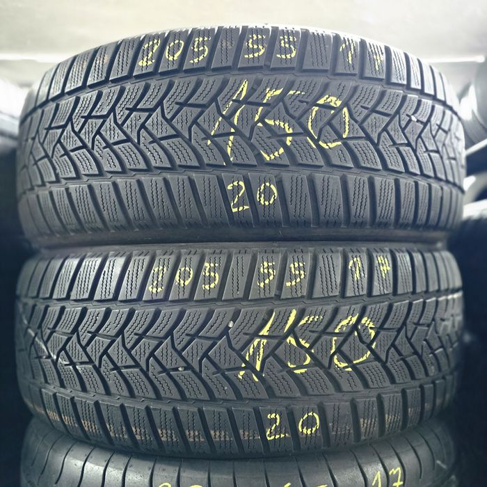 2x 205/55/17 M+S DUNLOP 2020 Stare excelentă