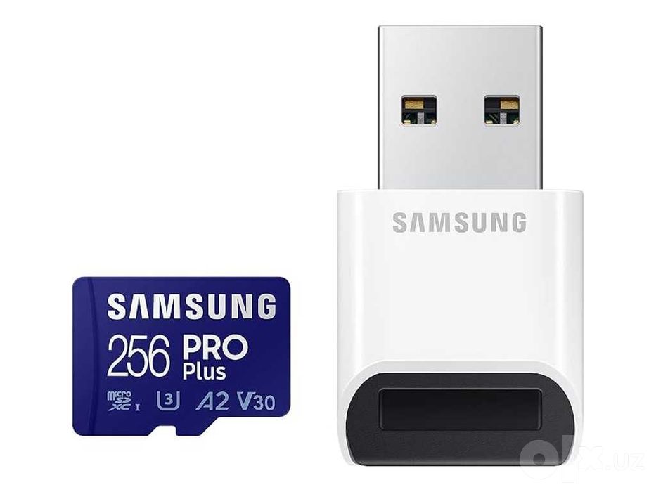 Samsung PRO Plus microSDXC 256 ГБ - карта памяти U3 V30 A2 - Гарантия