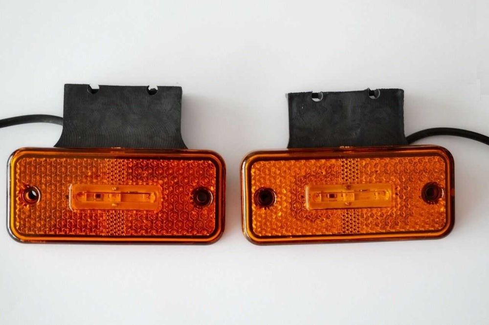 1 бр. ЛЕД  LED габарити рогчета за камион ремарке , ОРАНЖЕВИ , 12-24V