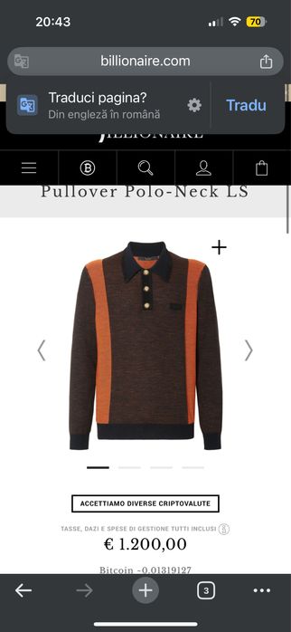 Billionaire Pullover Wool