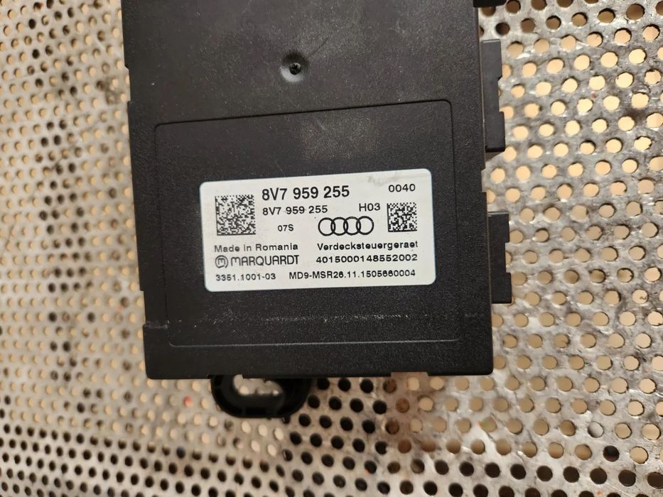 Modul Calculator Decapotare Audi A3 8V Cabrio Cod 8V