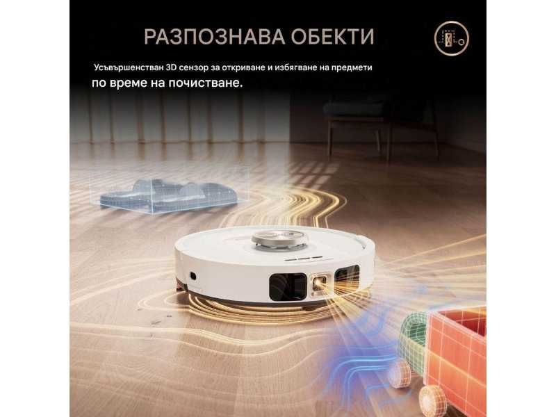 Робот Прахосмукачка Shark PowerDetect NeverTouch AV2800ZEEUWH, Бял