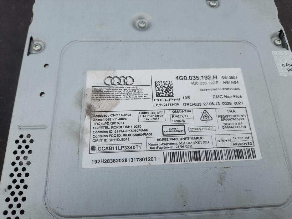 Unitate multimedia/Navigatie Audi A6 C7 4G / Audi A7 4G cod 4g0035193H
