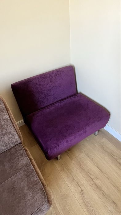 Set Mobexpert - canapea extensibila plus fotoliu extensibil, huse lavabile