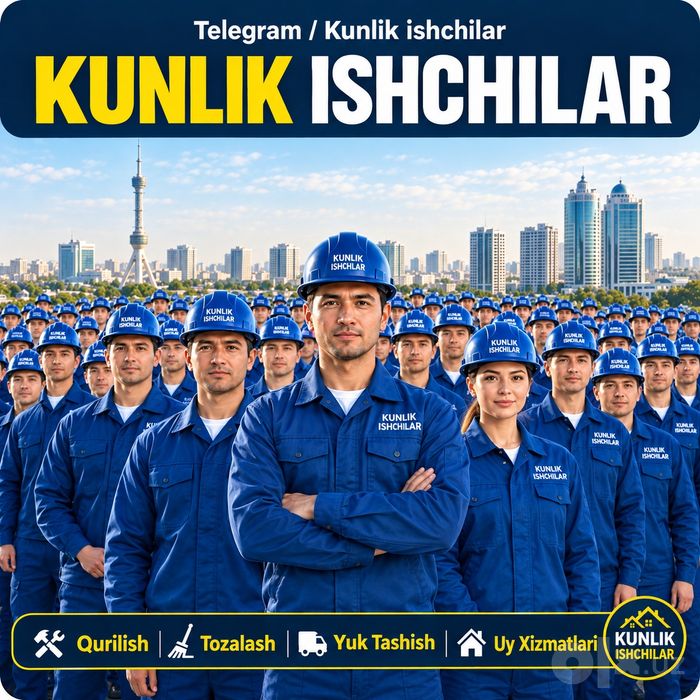 Kunlik ishchi hizmati uydan chiqmagan holda ishchi chaqiring !!!
