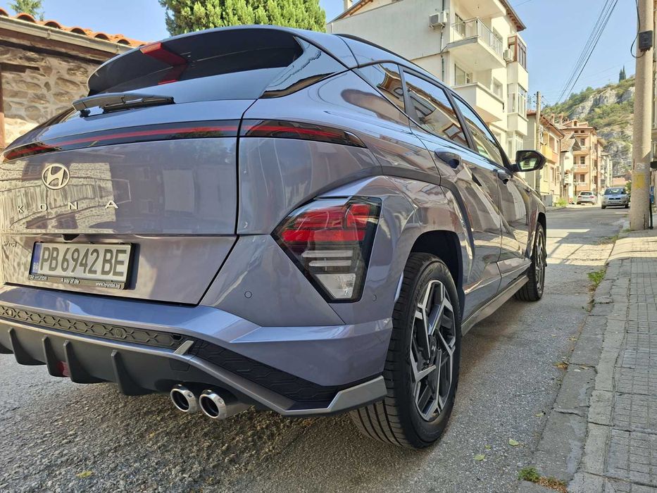 Hyundai Kona N-line пакет вън и вътре закупена от официален дилър